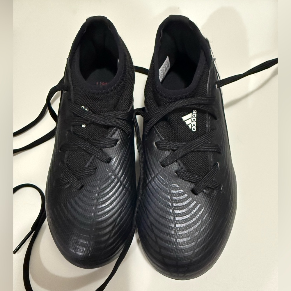 Adidas Kids Black Soccer Shoes